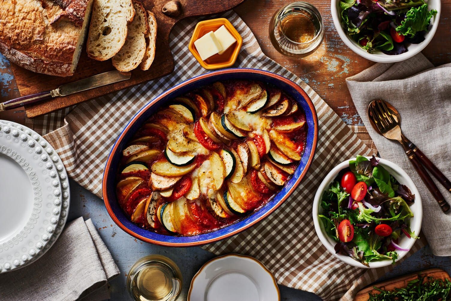 Warm and comforting ratatouille.